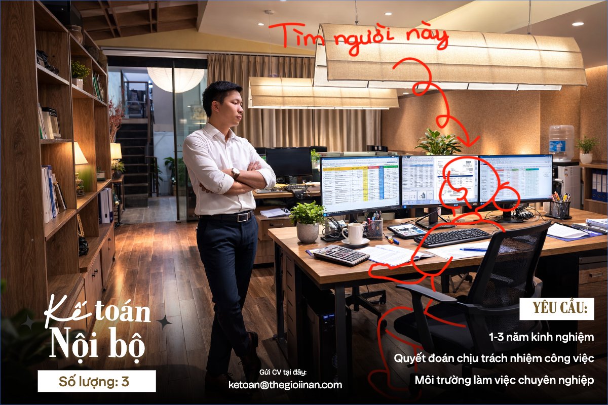 Mẫu Bài post MXH ngang Tuyển dụng kế toán — LayerPic