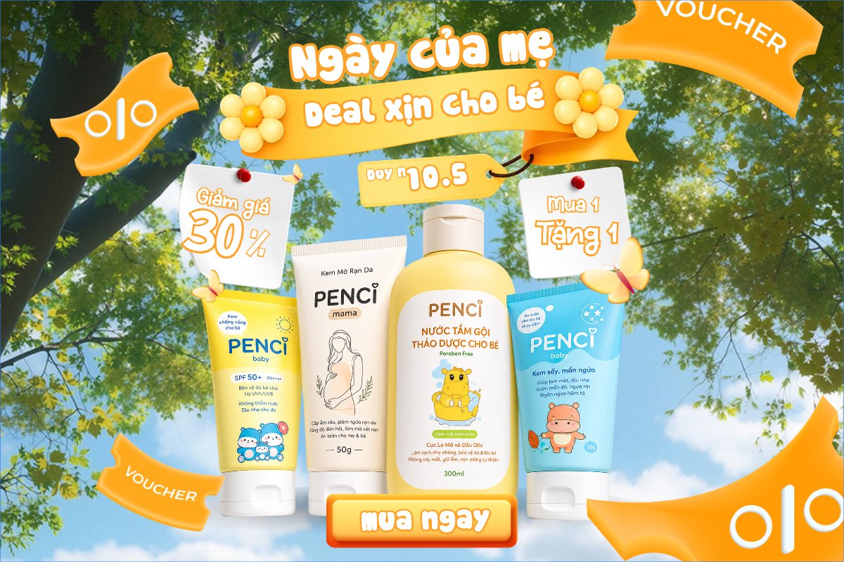 Mẫu Bài post MXH ngang Mẹ hạnh phúc bé khỏe ngoan — LayerPic