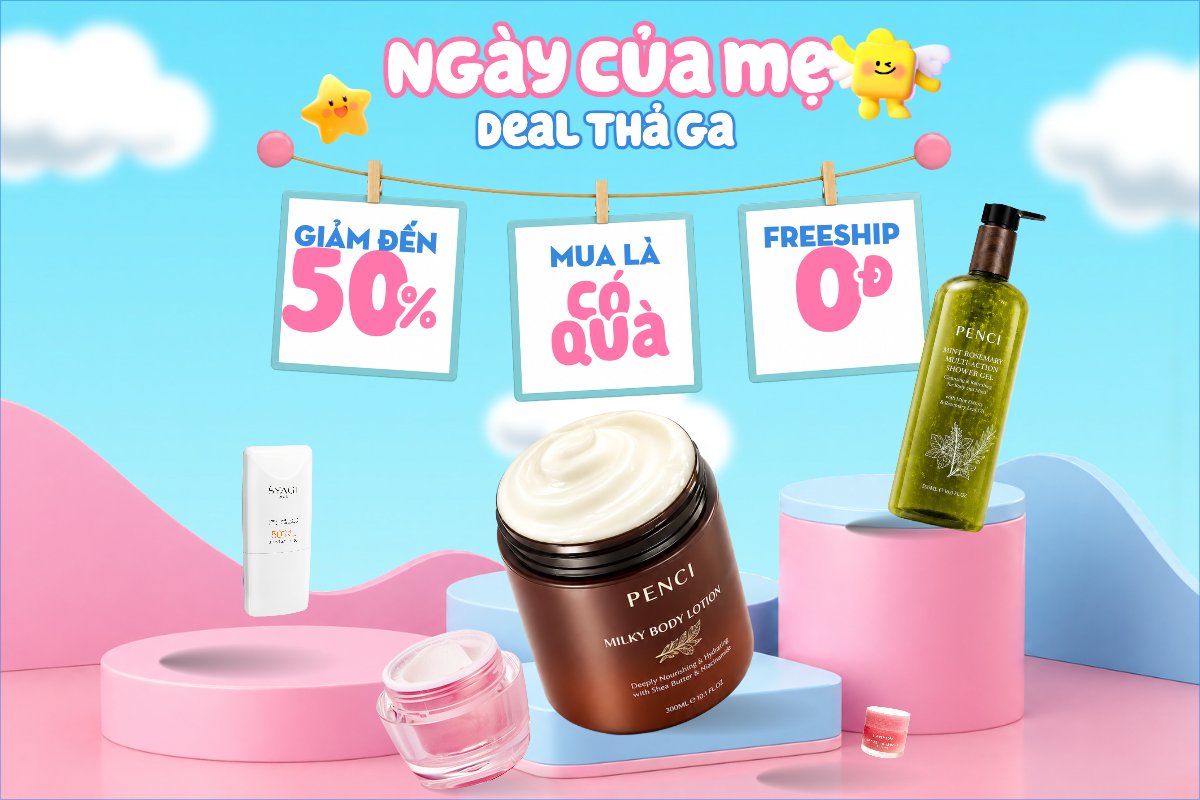 Mẫu Bài post MXH ngang Ngày của mẹ deal thả ga — LayerPic