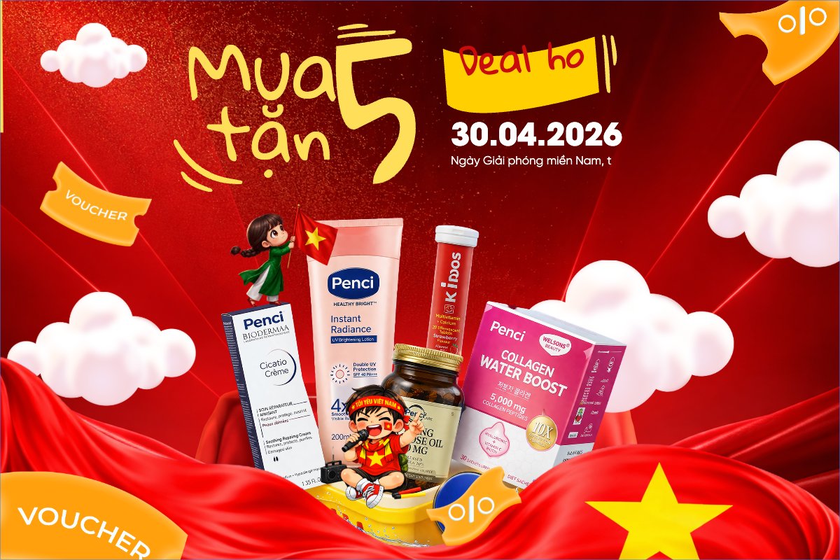 Mẫu Bài post MXH ngang Mua 5 tặng 5 deal 30/4 — LayerPic