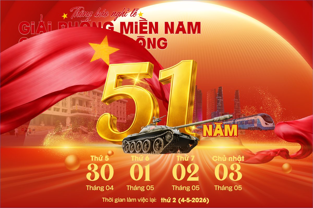 Lịch nghỉ lễ 30/4-1/5