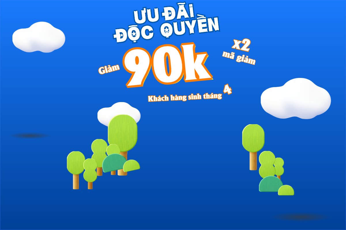 Mẫu Bài post MXH ngang Giảm giá sinh nhật — LayerPic