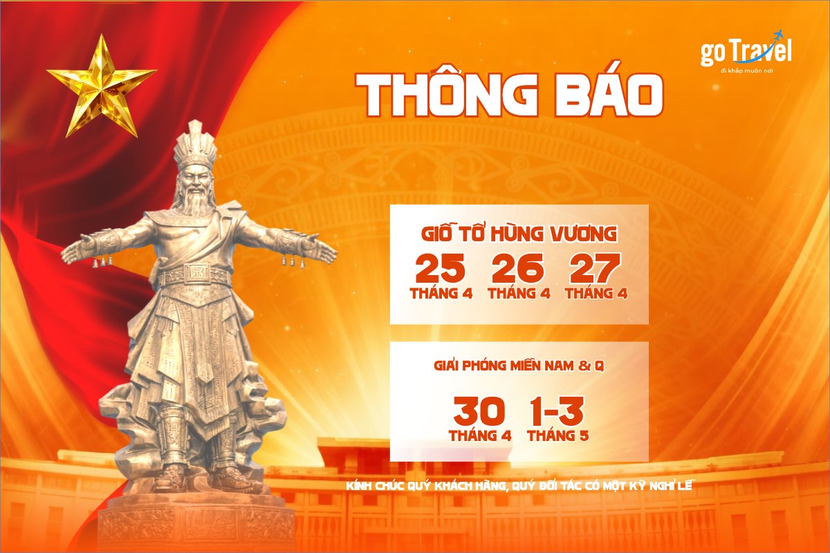 Mẫu Bài post MXH ngang Lịch nghỉ lễ 2026 — LayerPic