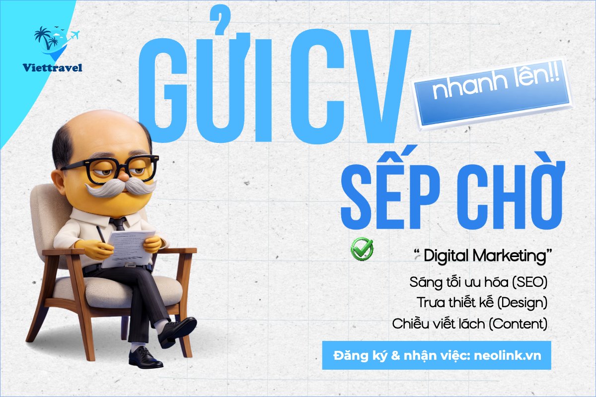 Mẫu Bài post MXH ngang Gửi Cv nhanh nhé, sếp chờ — LayerPic