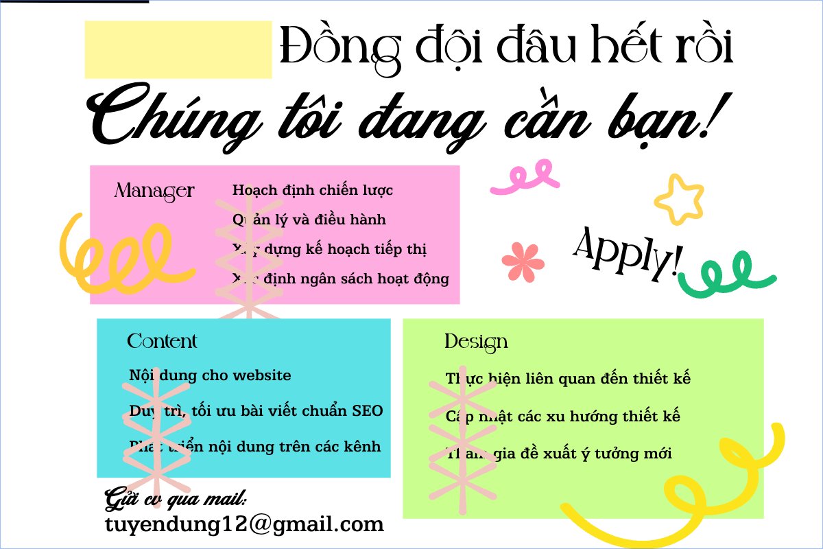 Mẫu Bài post MXH ngang Tuyển dụng nhân tài — LayerPic