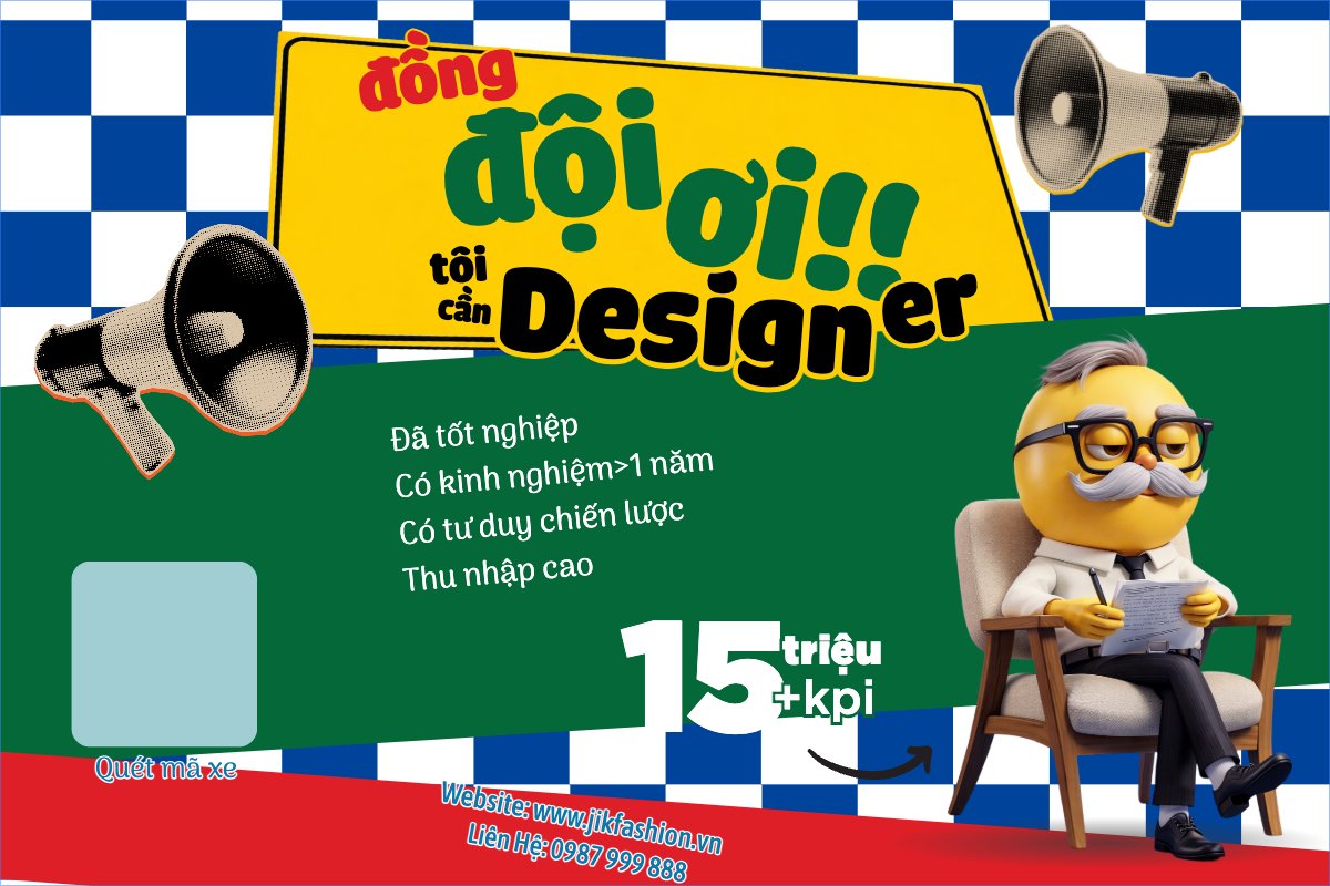 Mẫu Bài post MXH ngang Tuyển dụng designer — LayerPic