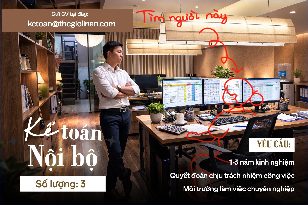 Mẫu Bài post MXH ngang Tuyển dụng kế toán — LayerPic