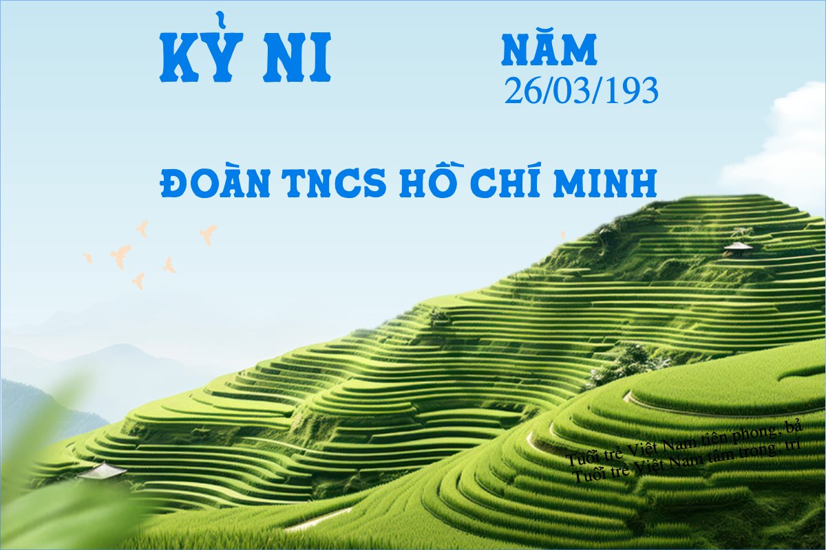 Mẫu Bài post MXH ngang Ngày thành lập Đoàn TNCS Hồ Chí Minh 20/3 — LayerPic