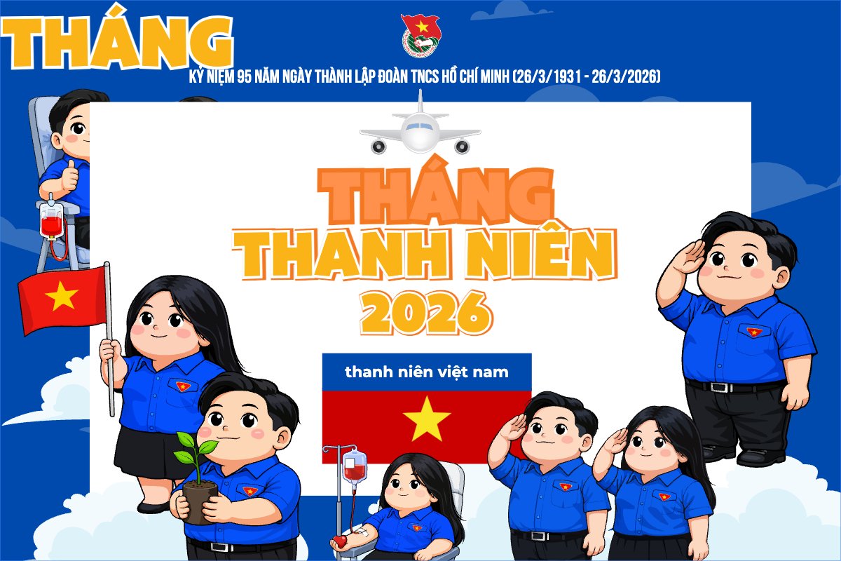 Mẫu Bài post MXH ngang Ngày thành lập Đoàn TNCS Hồ Chí Minh 20/3 — LayerPic