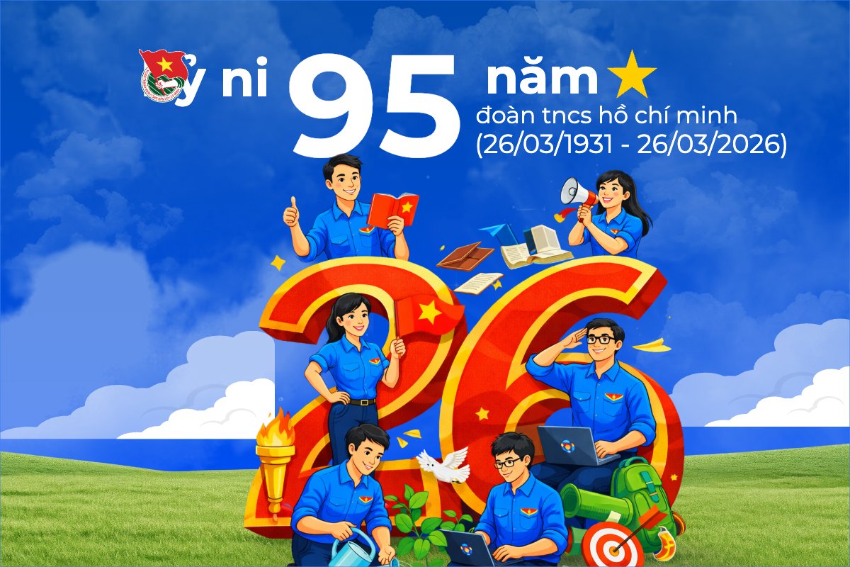 Mẫu Bài post MXH ngang Ngày thành lập Đoàn TNCS Hồ Chí Minh 20/3 — LayerPic