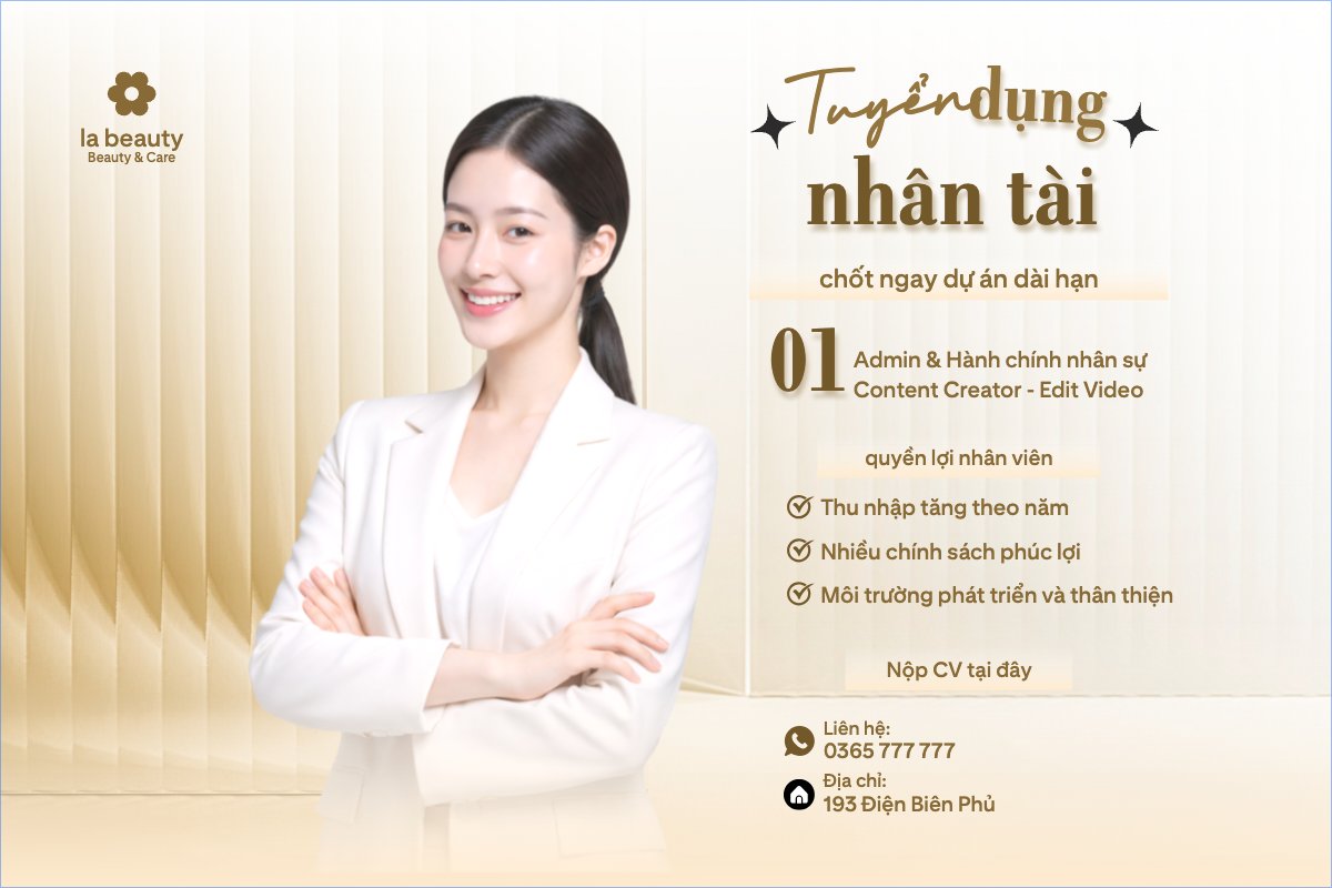 Mẫu Bài post MXH ngang Tuyển dụng nhân tài — LayerPic