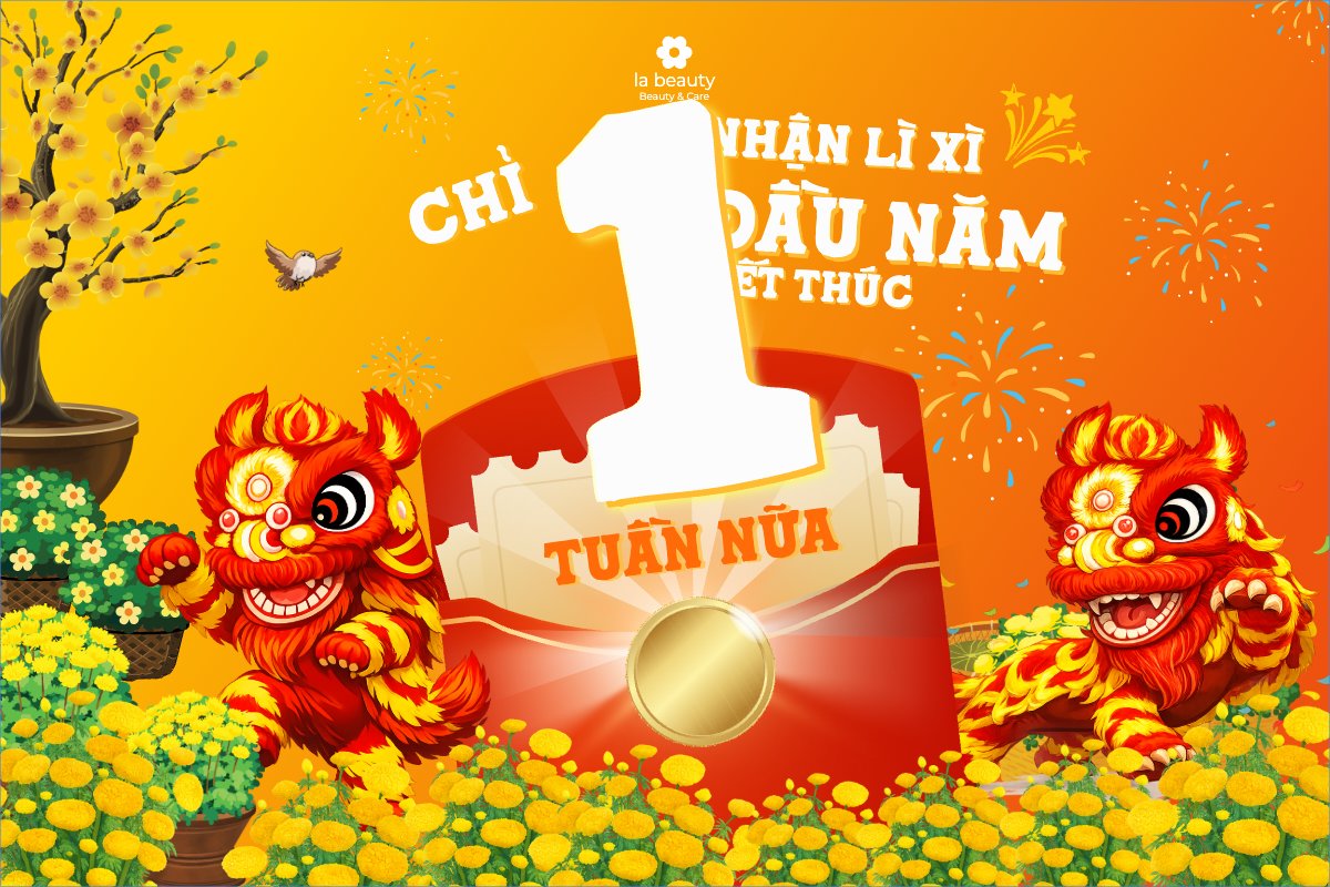 Mẫu Bài post MXH ngang Lì xì đầu năm — LayerPic