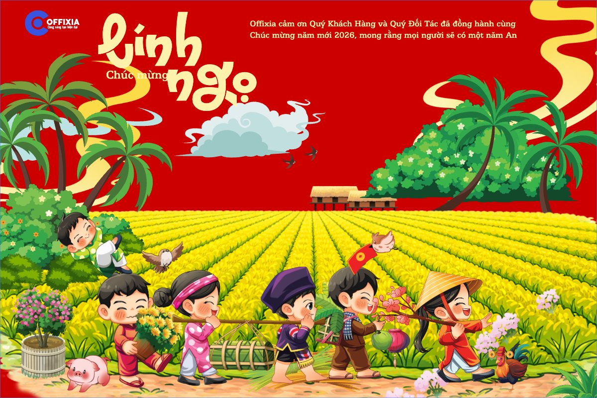 Mẫu Bài post MXH ngang Gửi lời chúc tết — LayerPic