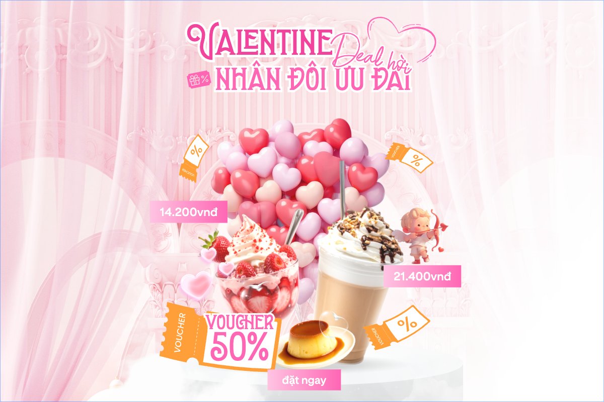 Valentine deal hời nhân đôi ưu đãi