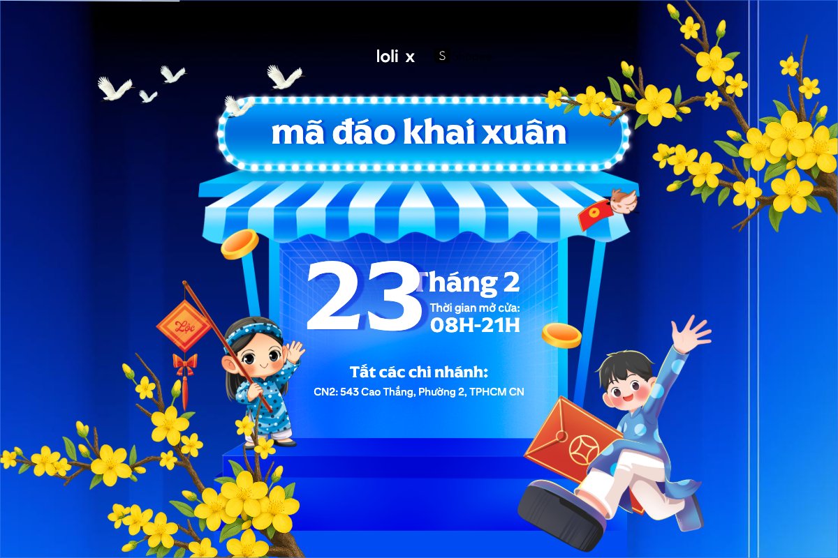 Mẫu Bài post MXH ngang Thông báo hoạt động trở lại — LayerPic