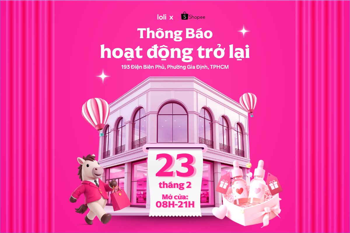 Mẫu Bài post MXH ngang Thông báo hoạt động trở lại — LayerPic