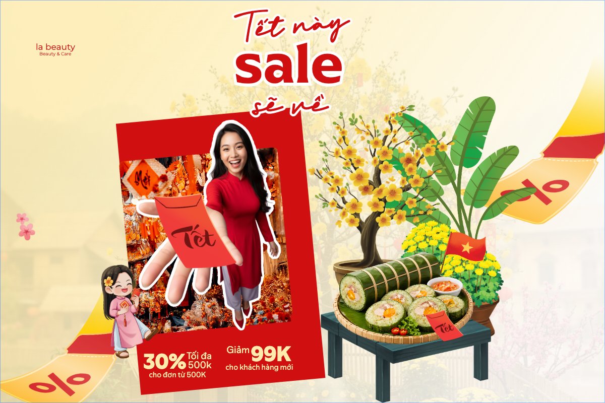 Mẫu Bài post MXH ngang Tết này sale sẽ về — LayerPic