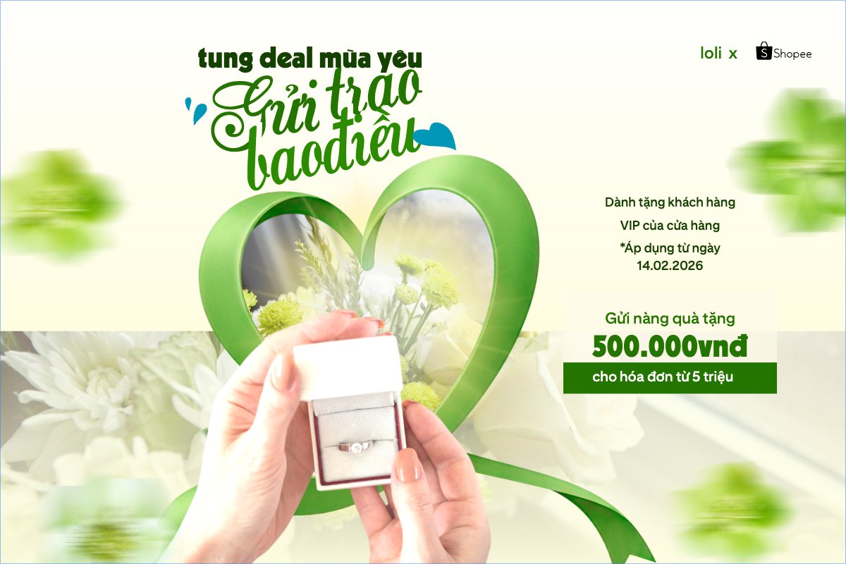 Mẫu Bài post MXH ngang Tung Deal mùa yêu gửi trao bao điều — LayerPic