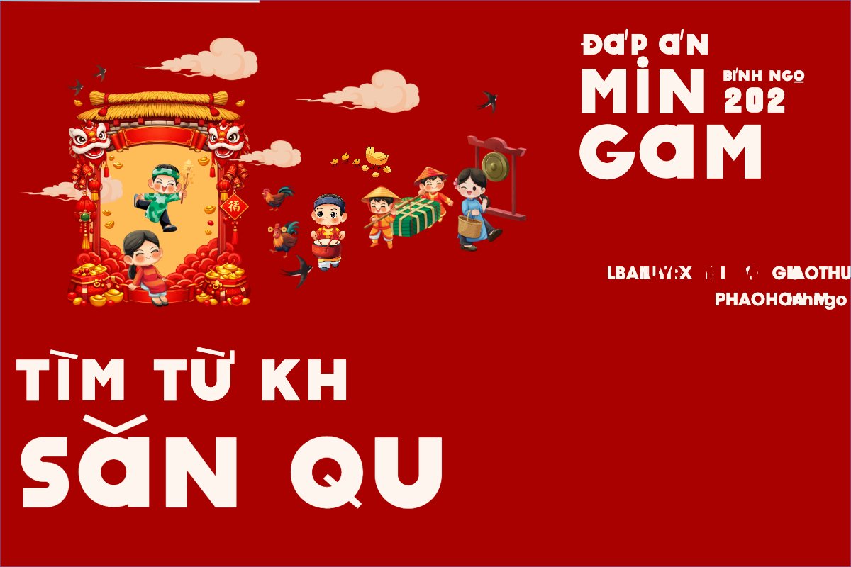 Mẫu Bài post MXH ngang Đáp án minigame tết bính ngọ 2026 — LayerPic