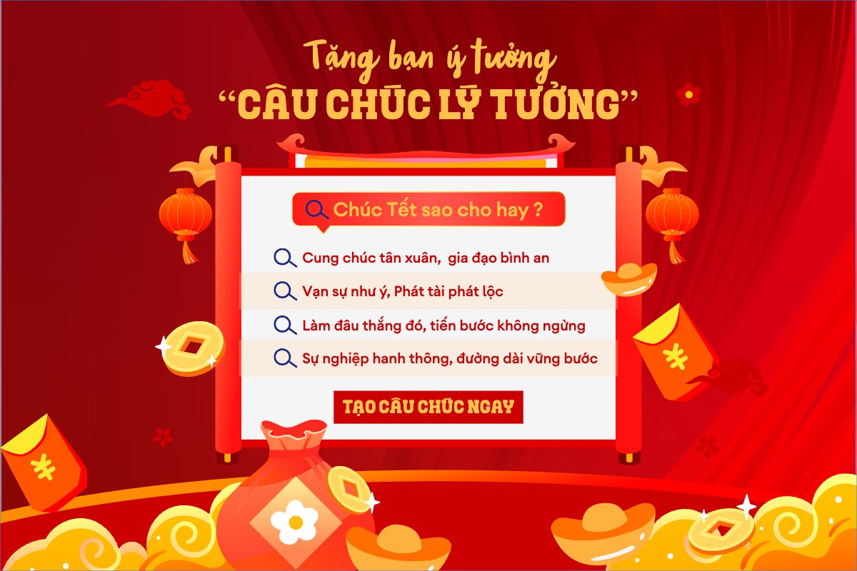 Mẫu Bài post MXH ngang Tặng bạn ý tưởng câu chúc lý tưởng — LayerPic