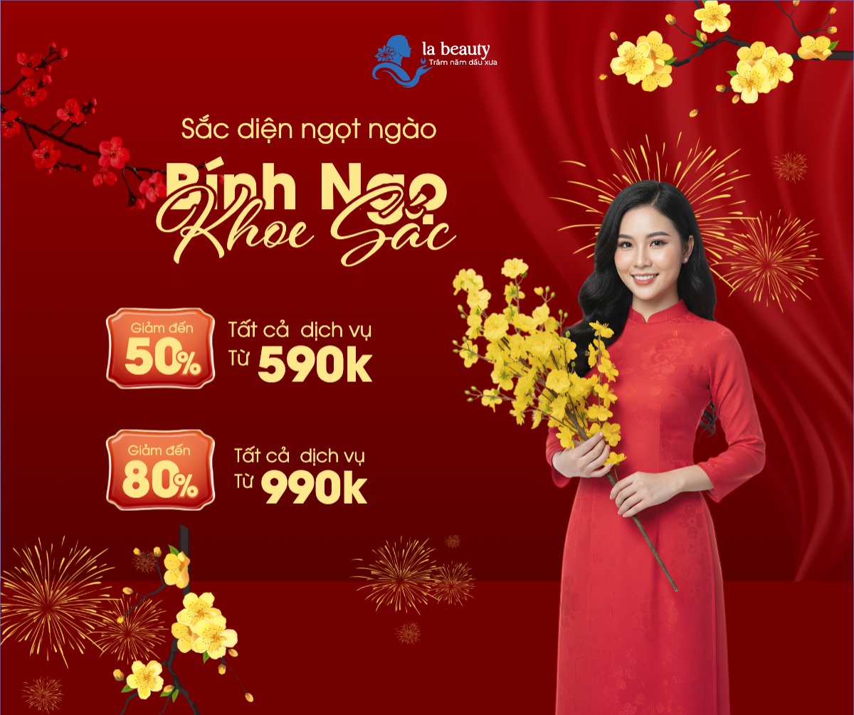 Mẫu Bài post MXH ngang Sắc diện ngọt ngào — LayerPic