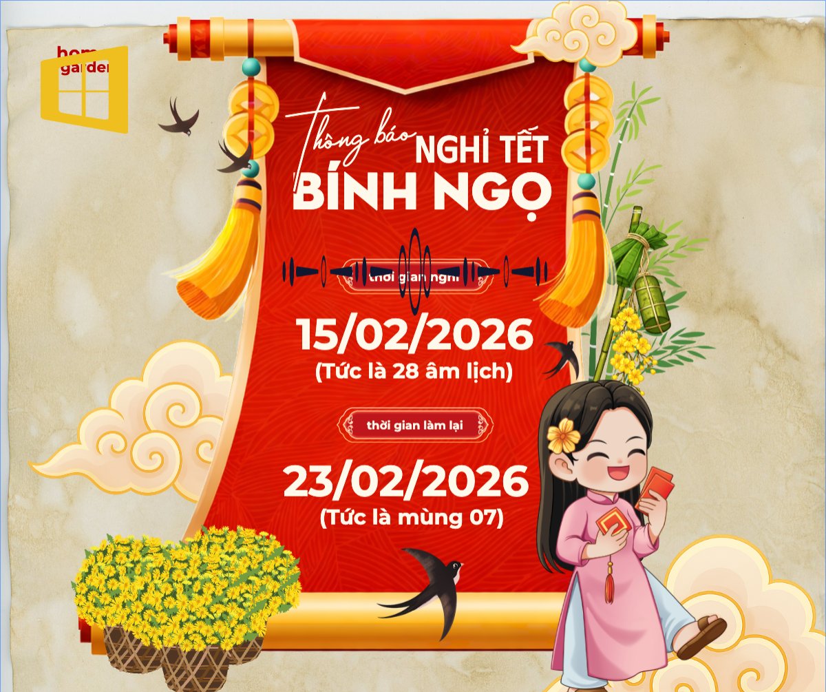 Mẫu Bài post MXH ngang Thông báo nghỉ tết Nguyên Đán — LayerPic