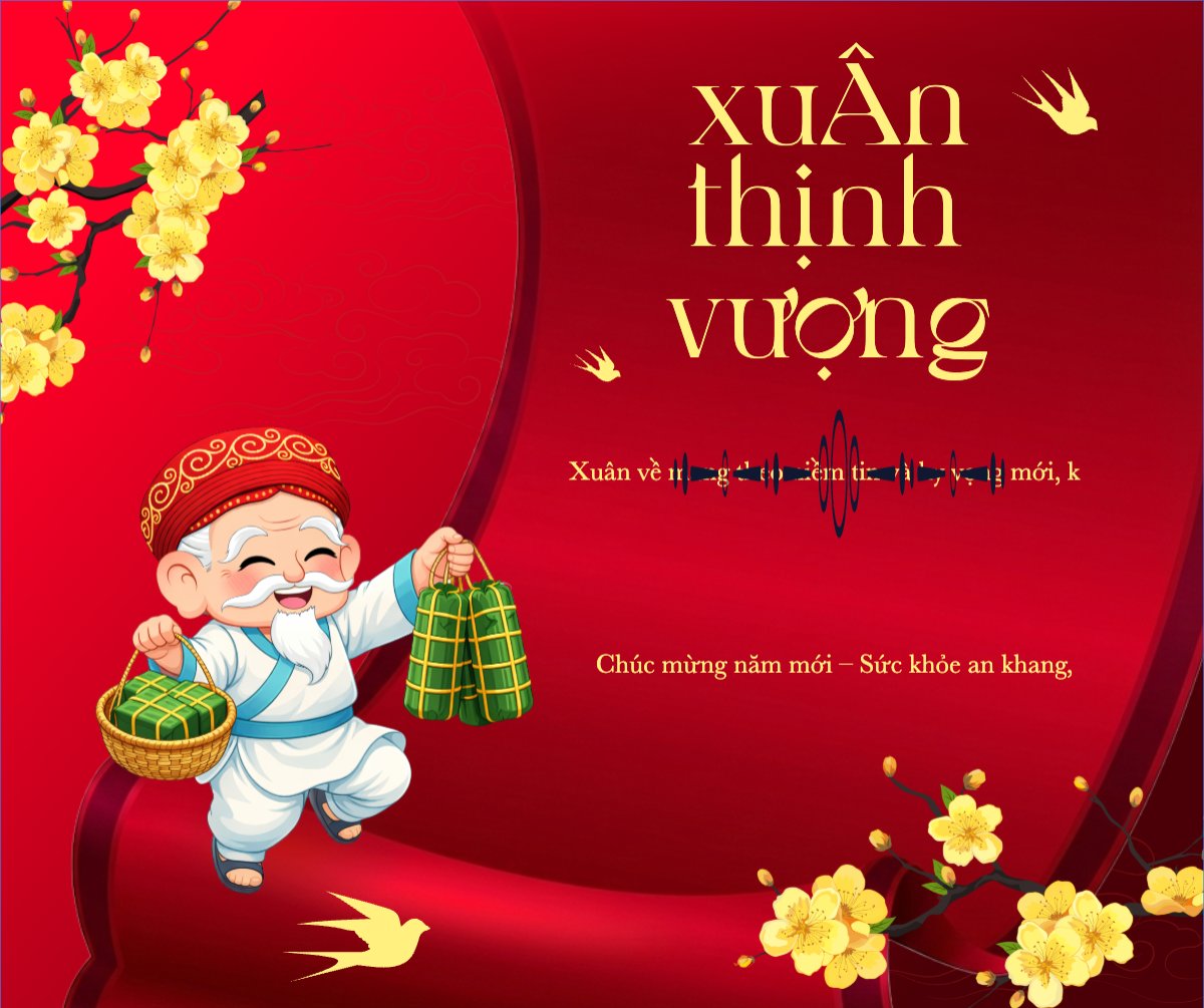 Mẫu Bài post MXH ngang Xuân thịnh vượng — LayerPic
