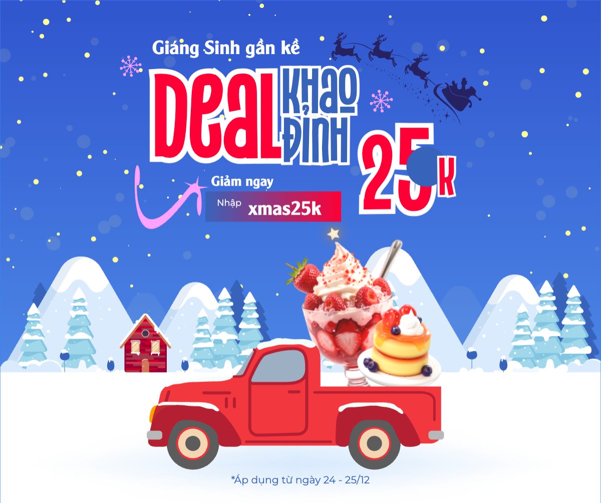 Mẫu Bài post MXH ngang Giáng sinh gần kề khao Deal đỉnh — LayerPic