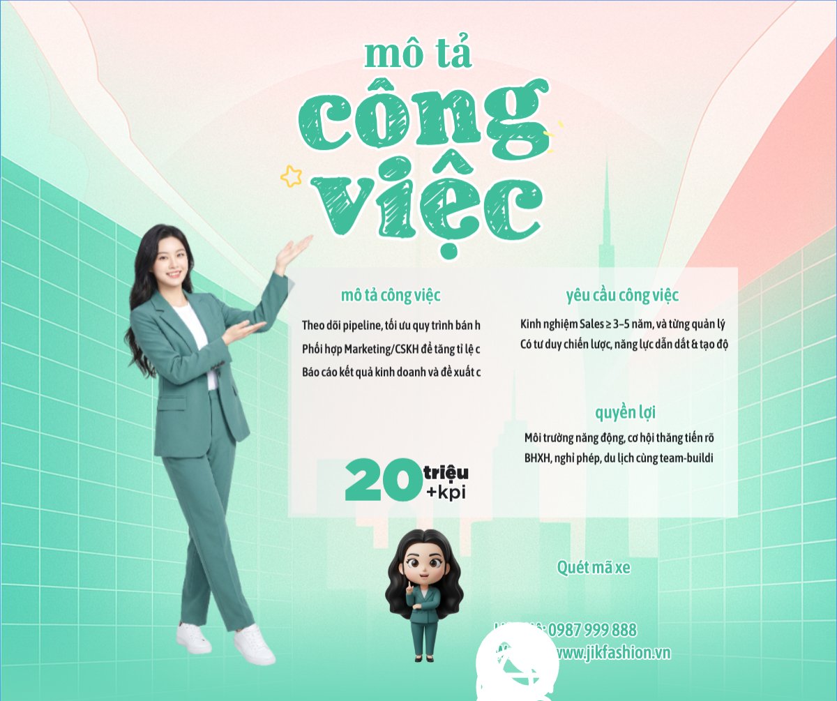 Mẫu Bài post MXH ngang Tuyển dụng 20 cộng sự — LayerPic