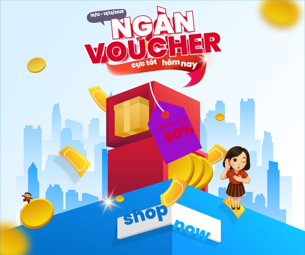 Mẫu Bài post MXH ngang Ngàn voucher cực tốt hôm nay — LayerPic