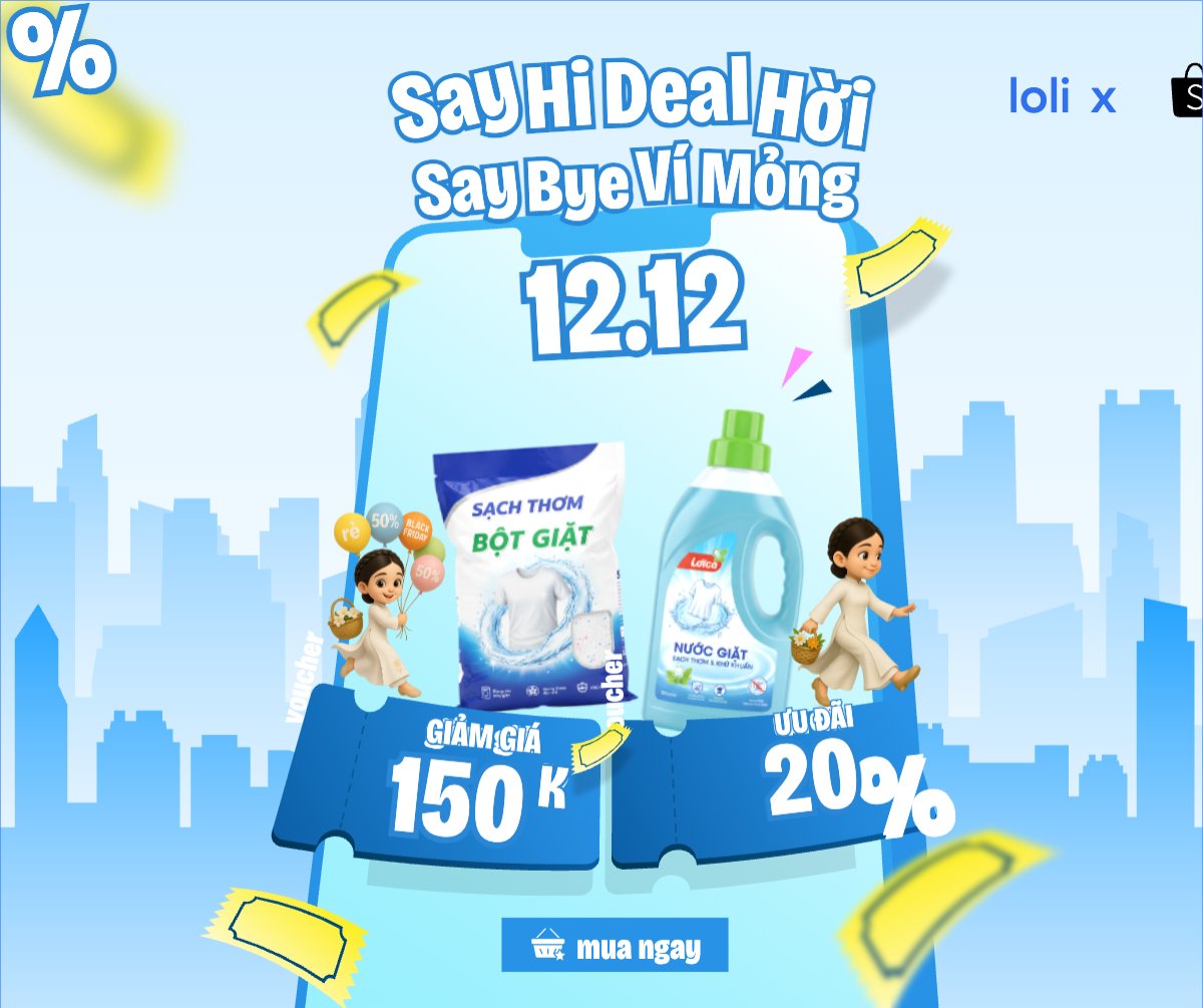 Mẫu Bài post MXH ngang Say hi deal hời say bye ví mỏng — LayerPic