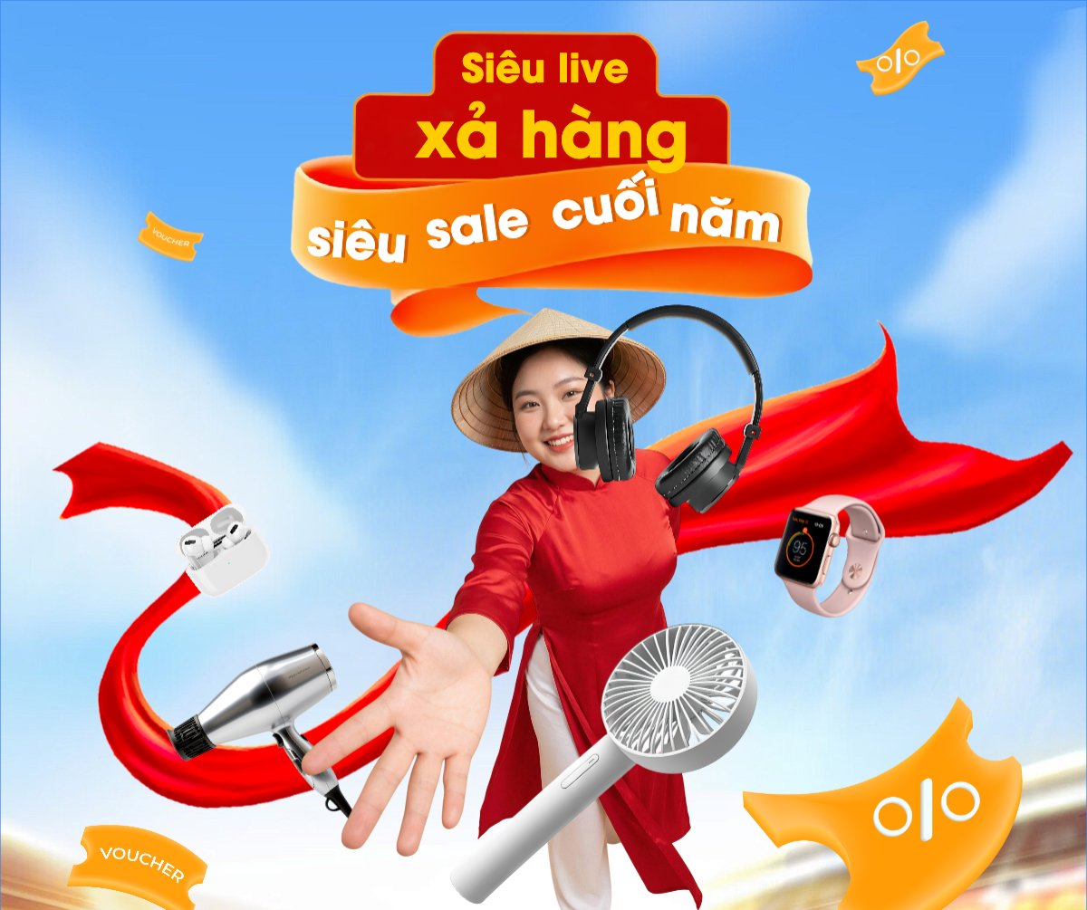 Mẫu Bài post MXH ngang Siêu live xả hàng — LayerPic