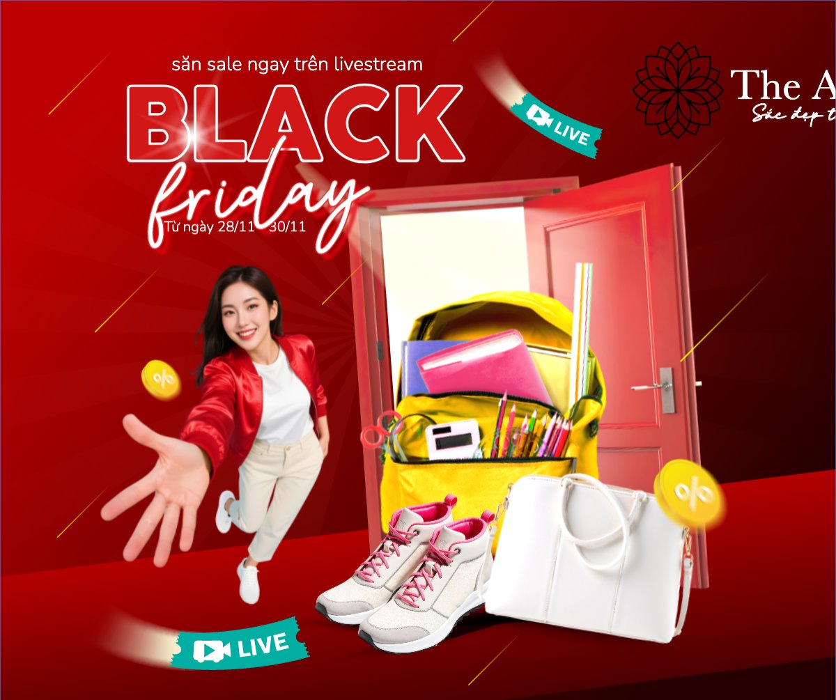 Mẫu Bài post MXH ngang Black friday giảm giá — LayerPic