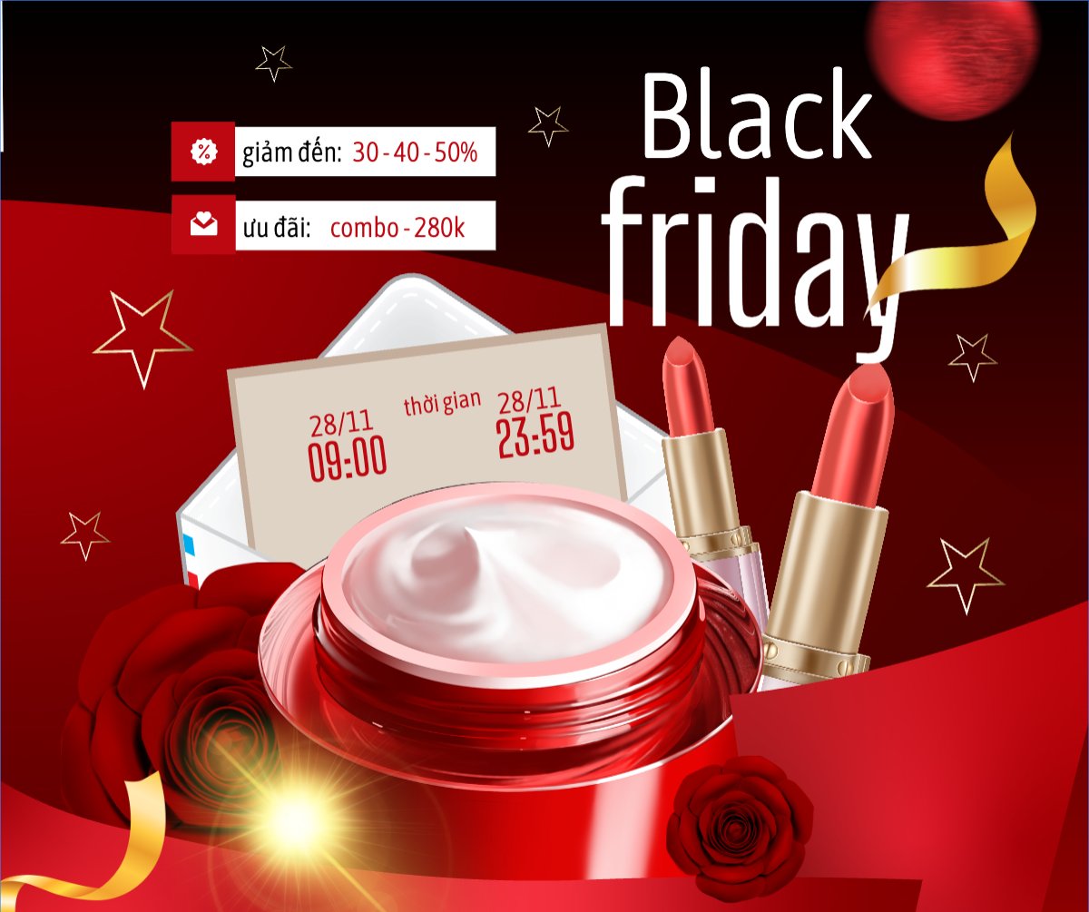 Blackfriday giảm giá mỹ phẩm