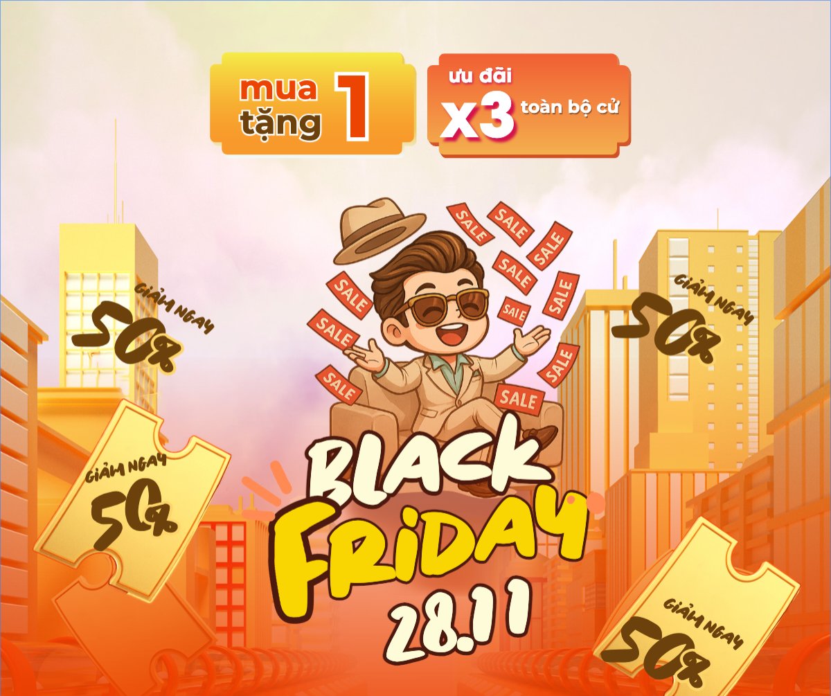 Mẫu Bài post MXH ngang Black Friday 28.11 — LayerPic