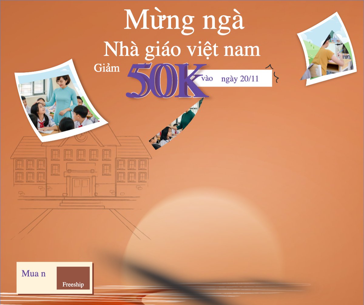 Mẫu Bài post MXH ngang Giảm giá ngày lễ 20/11 — LayerPic
