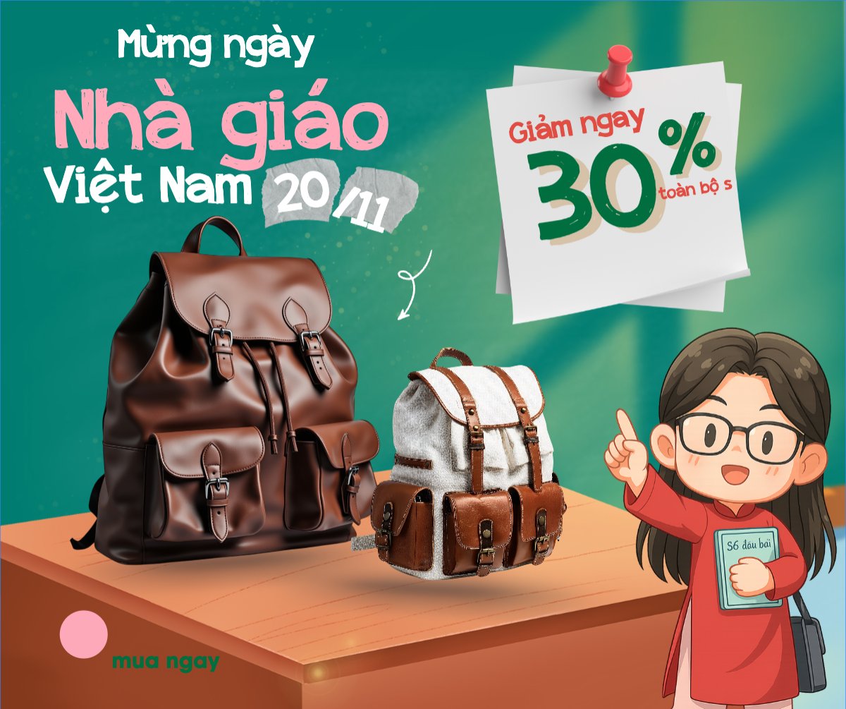 Mẫu Bài post MXH ngang Balo đến trường — LayerPic