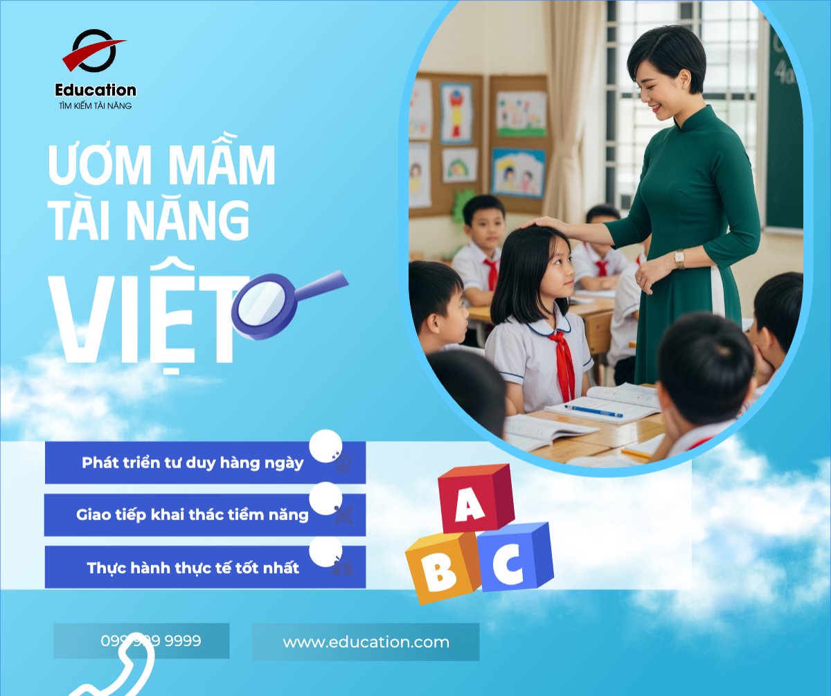 Mẫu Bài post MXH ngang Ươm mầm tài năng Việt — LayerPic