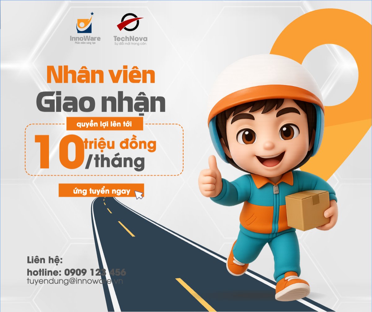 Mẫu Bài post MXH ngang Giao hàng, shipper, tuyển dụng, văn phòng, office, dễ thương, cute, đơn giản, simple — LayerPic