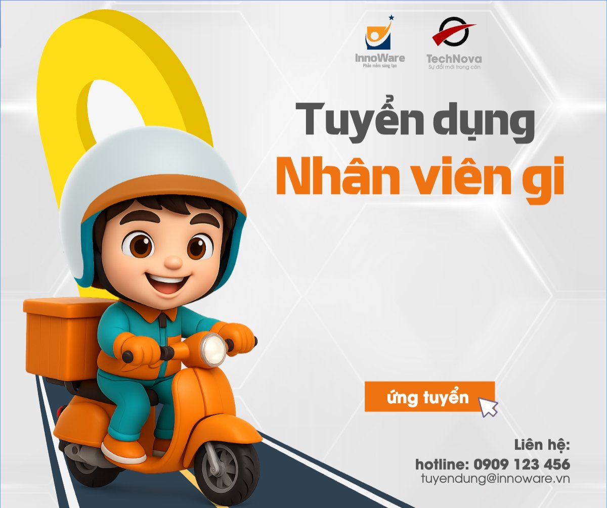 Mẫu Bài post MXH ngang Giao hàng, shipper, tuyển dụng, văn phòng, office, dễ thương, cute, đơn giản, simple — LayerPic