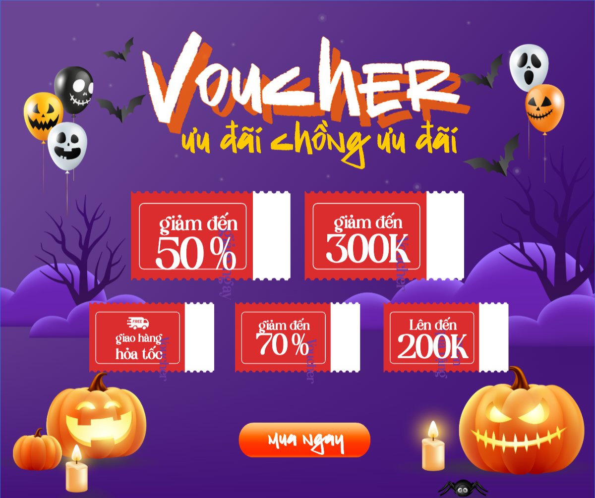 Mẫu Bài post MXH ngang Halloween, lễ hội ma quái, sự kiện, event, fashion, thời trang, quần áo, trang phục, clothes, outfit, dễ thương, cute, chibi, hoạt hình, cartoon — LayerPic
