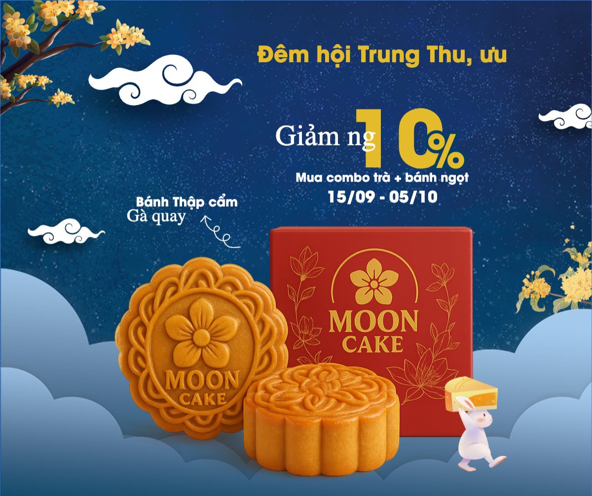 Mẫu Bài post MXH ngang Trung thu, Tết Đoàn Viên, mid-autumn festival, sự kiện, event, lễ hội, festival, ẩm thực, food, bánh trung thu, cute, dễ thương — LayerPic