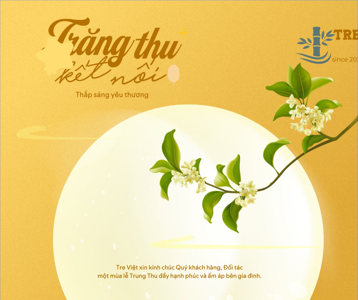 Mẫu Bài post MXH ngang Trung thu, Tết Đoàn Viên, mid-autumn festival, sự kiện, event, dễ thương, cute, hiện đại, modern — LayerPic