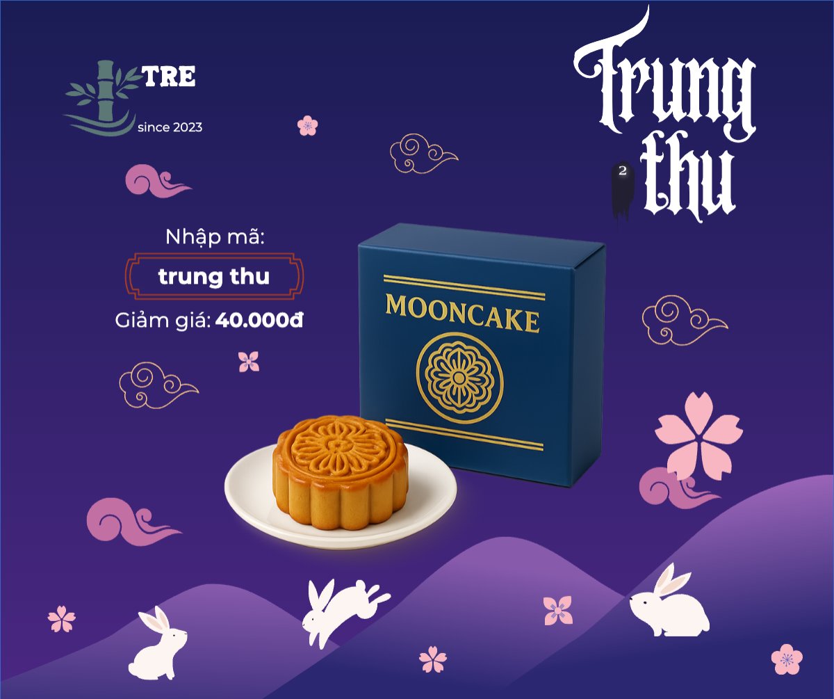 Mẫu Bài post MXH ngang Trung thu, Tết Đoàn Viên, mid-autumn festival, sự kiện, event, lễ hội, festival, ẩm thực, food, bánh trung thu, cute, dễ thương — LayerPic