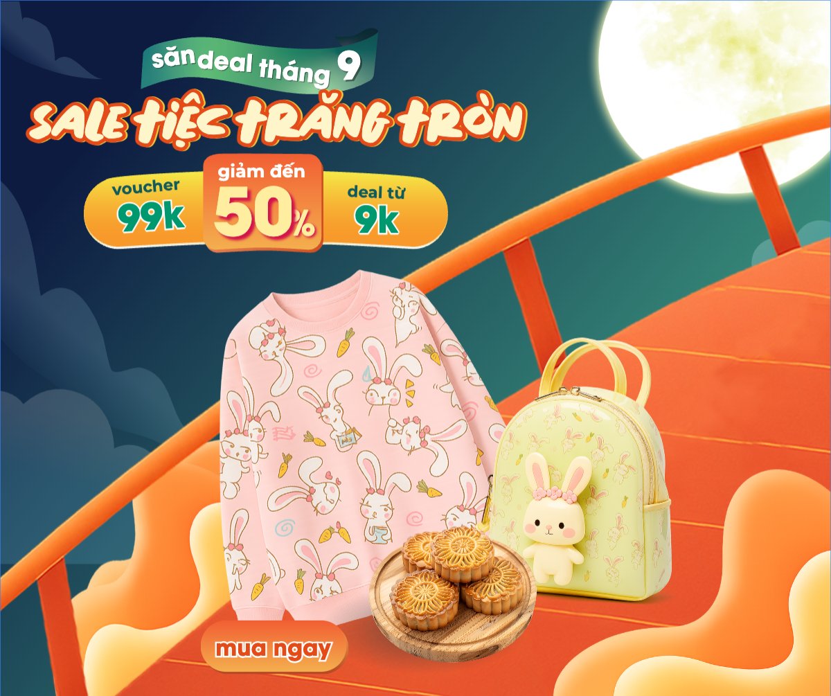 Mẫu Bài post MXH ngang Trung thu, Tết Đoàn Viên, mid-autumn festival, fashion, thời trang, hiện đại, modern, đơn giản — LayerPic