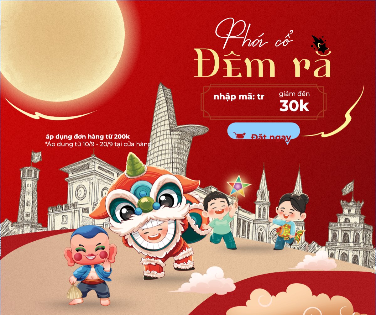 Mẫu Bài post MXH ngang Trung thu, Tết Đoàn Viên, mid-autumn festival, sự kiện, event, ẩm thực, thực phẩm, food, hiện đại, modern — LayerPic