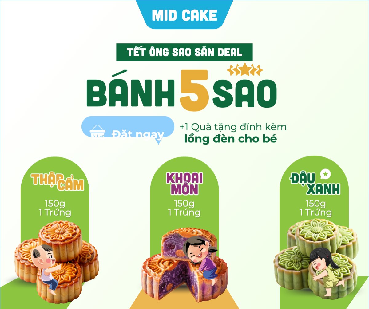 Mẫu Bài post MXH ngang Trung thu, Tết Đoàn Viên, mid-autumn festival, sự kiện, event, ẩm thực, thực phẩm, food, hiện đại, modern — LayerPic