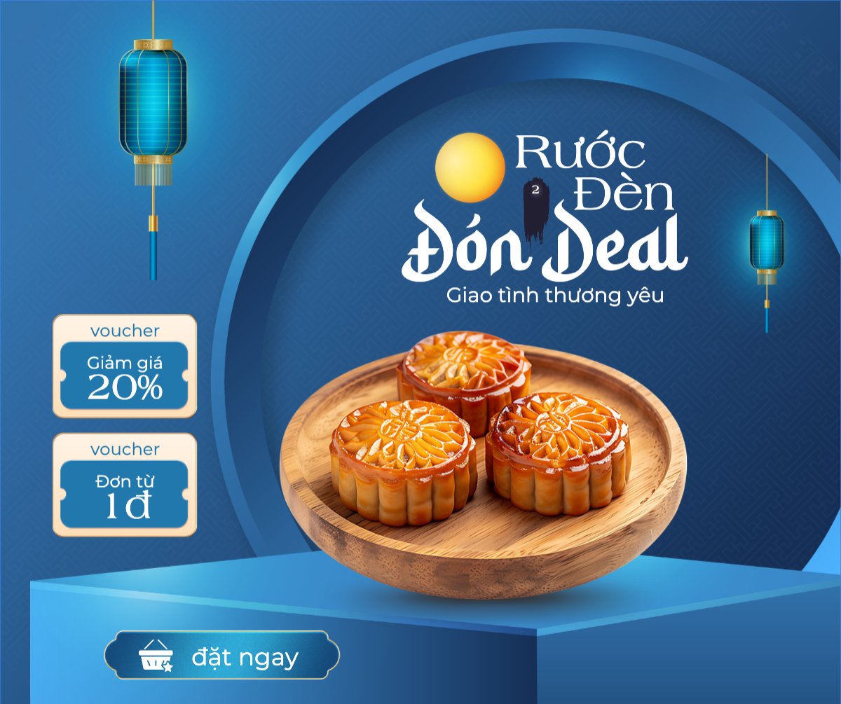 Mẫu Bài post MXH ngang Trung thu, Tết Đoàn Viên, mid-autumn festival, sự kiện, event, làm đẹp, beauty, hiện đại, modern — LayerPic