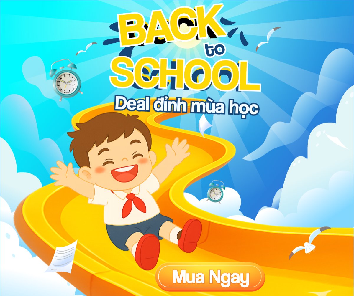 Mẫu Bài post MXH ngang Tựu trường, đến trường, nhập học, giáo dục, education, school, trường học, dễ thương, cute, chibi, hoạt hình, cartoon — LayerPic