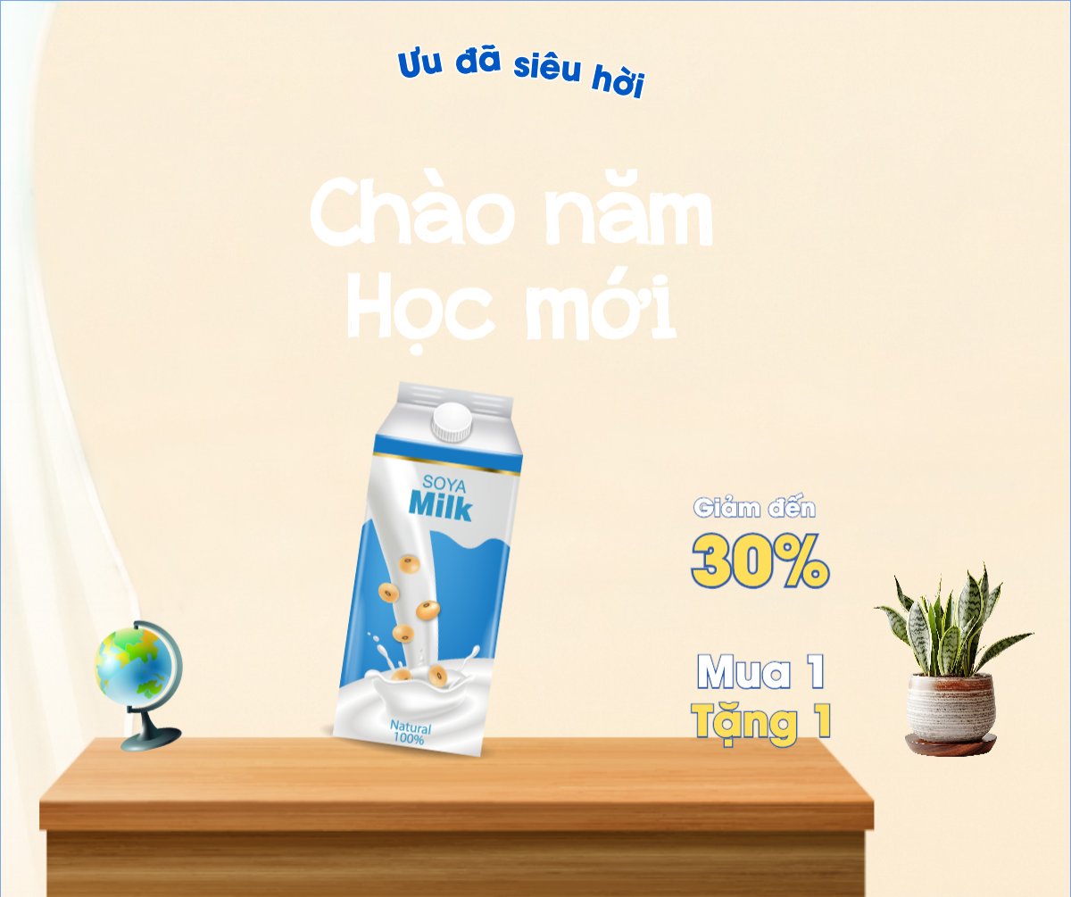 Mẫu Bài post MXH ngang Tựu trường, đến trường, nhập học, giáo dục, education, school, trường học, hiện đại, modern — LayerPic